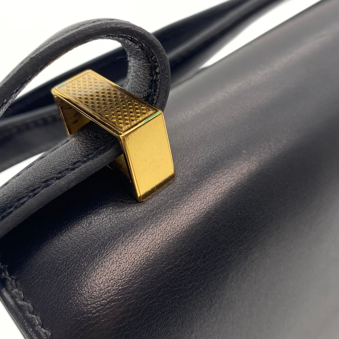 Lumi, 2003 Constance 23 Guilloche Black Boxcalf with stamp  □G