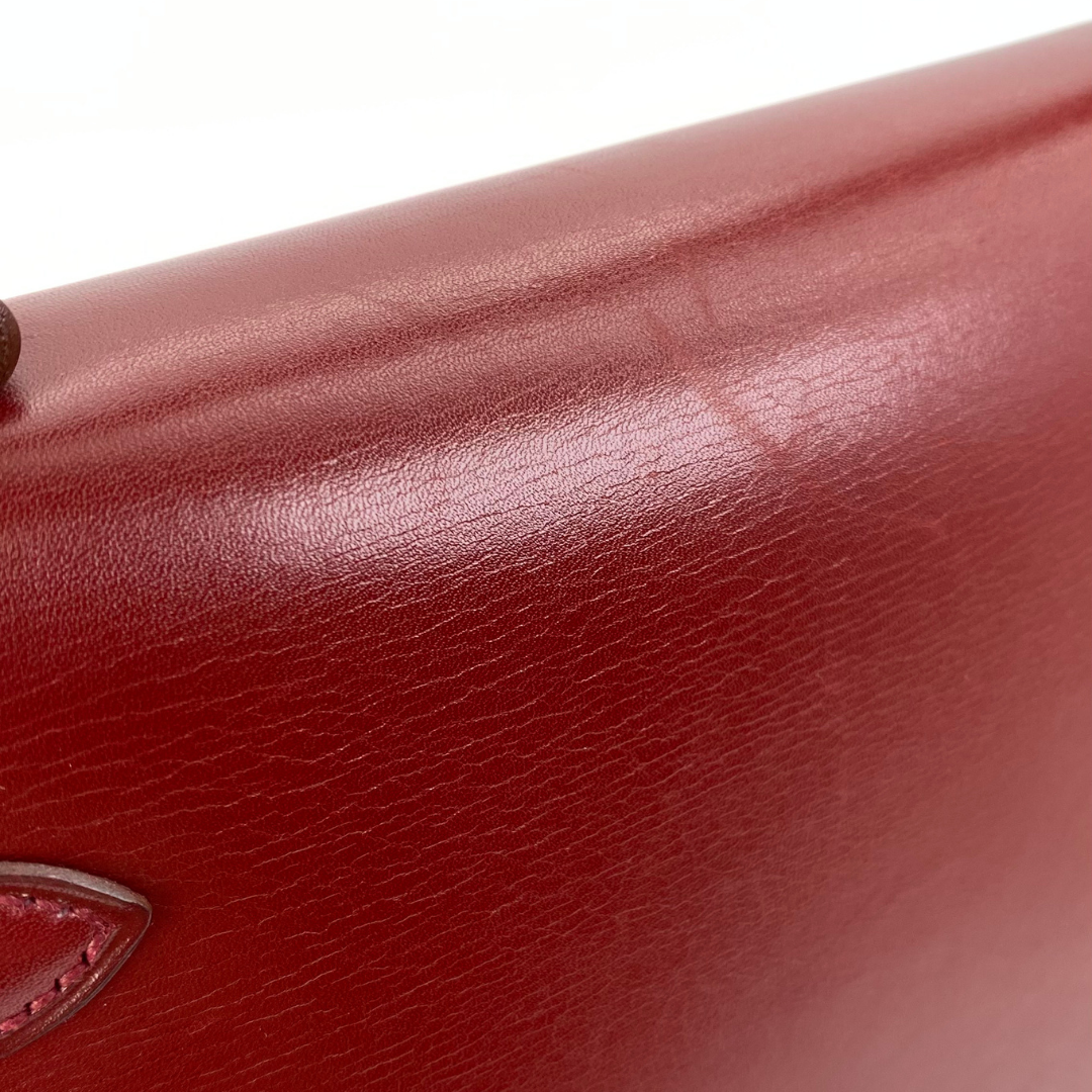 Renzo, 1992 Kelly 28 Sellier Rouge H Boxcalf with stamp 〇V