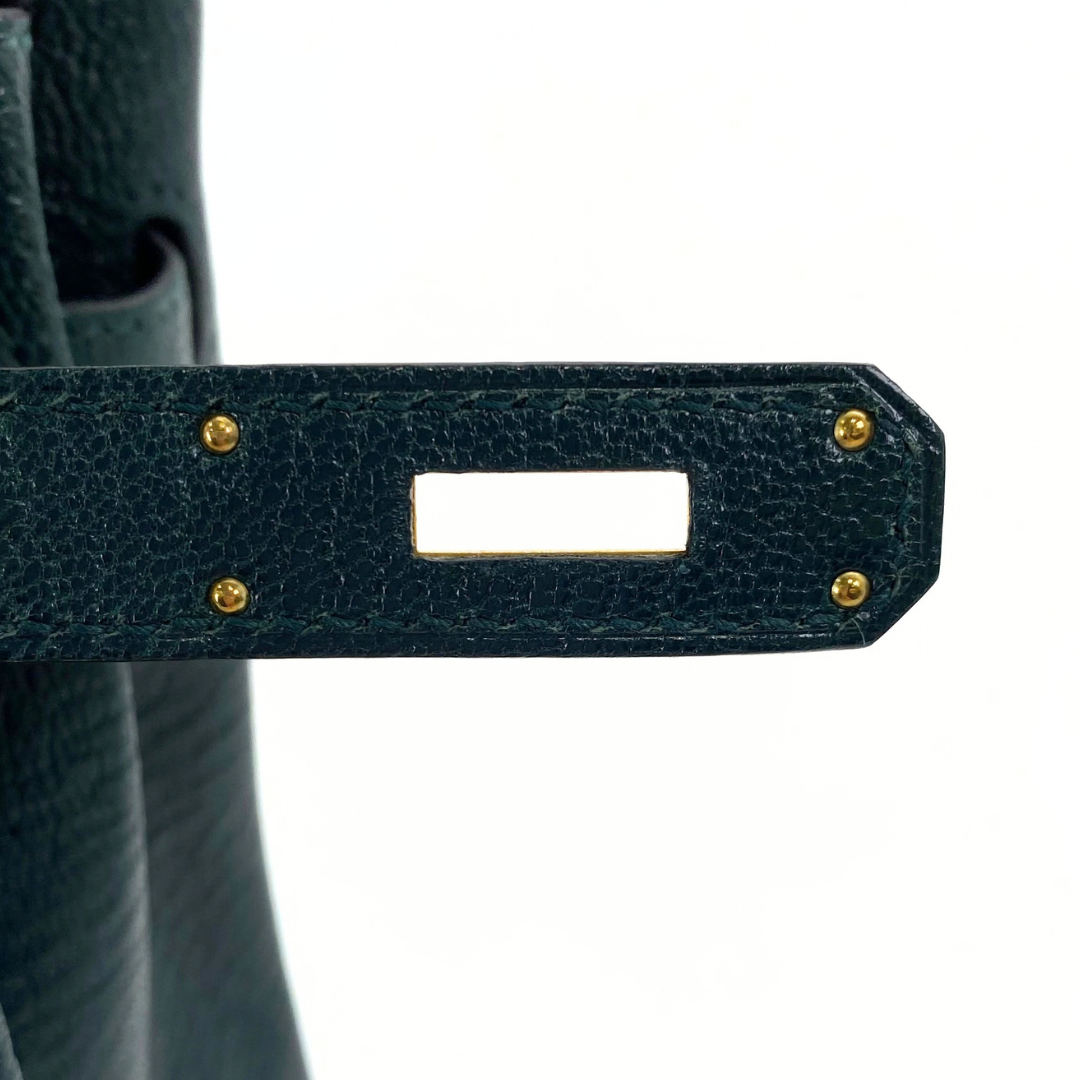 Nanami, 2024 Birkin 30 Vert Moyen Chevre Gold Hardware with stamp W