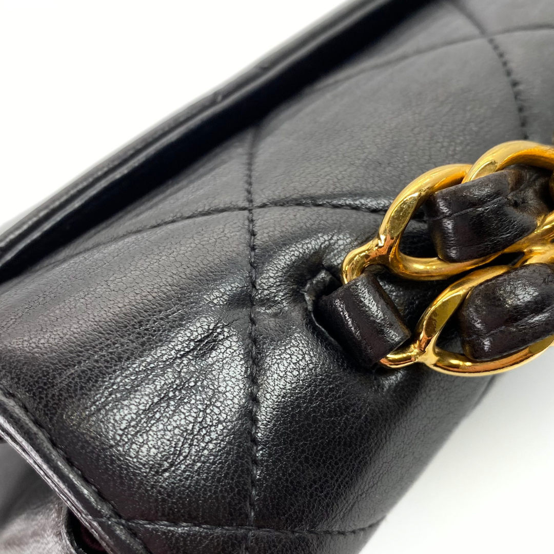 Mikoto, 3 Series Materasse Black Lamb Gold Hardware with seal and card