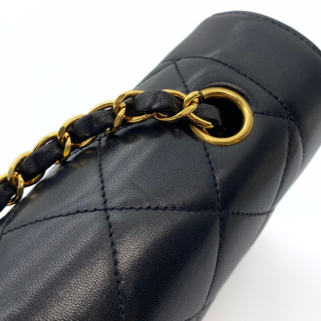 Kalina, 4 Series Small Diana Black Lambskin with seal and card