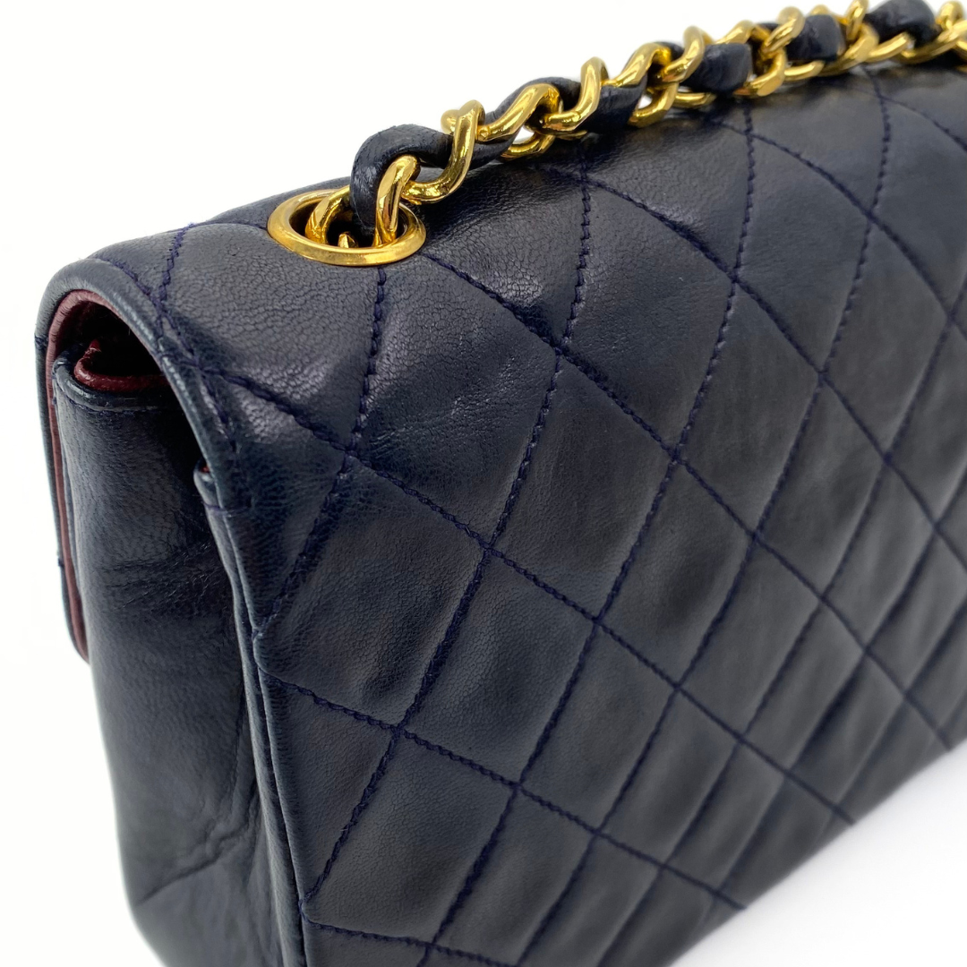 Rorik, 1 Series Mini Circle Coco Navy Lambskin with seal only
