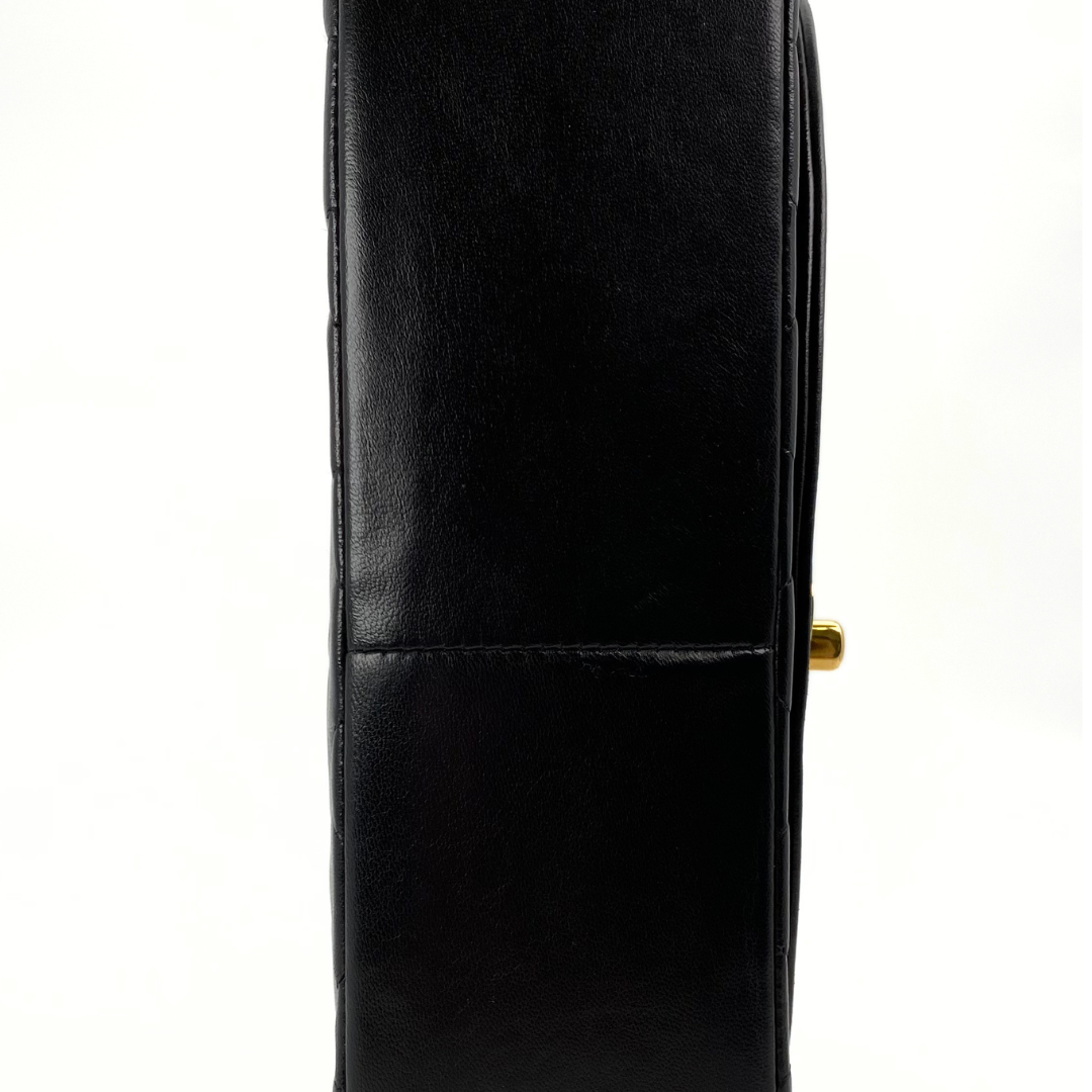 Sorenza, 2 Series Medium Diana Black Lambskin with seal and card