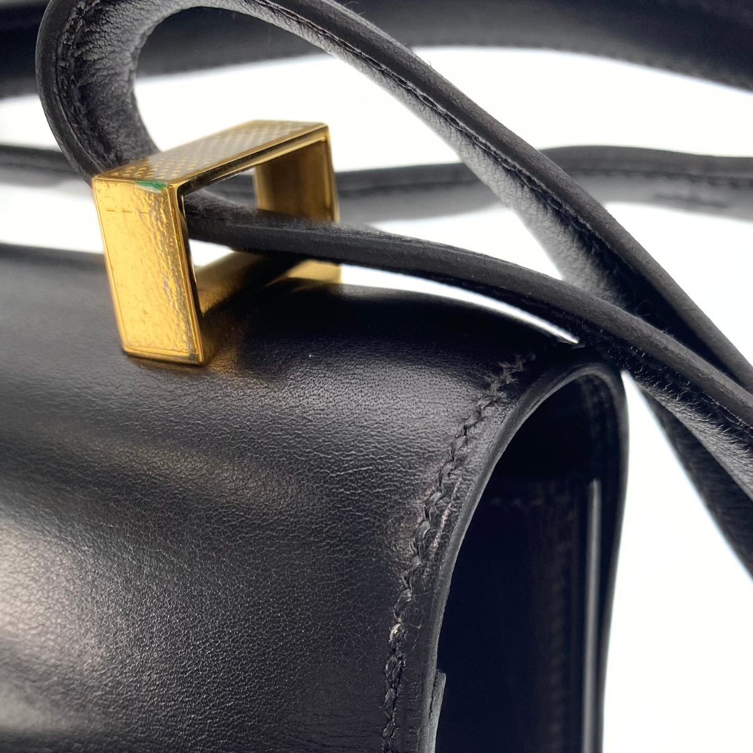Lumi, 2003 Constance 23 Guilloche Black Boxcalf with stamp  □G