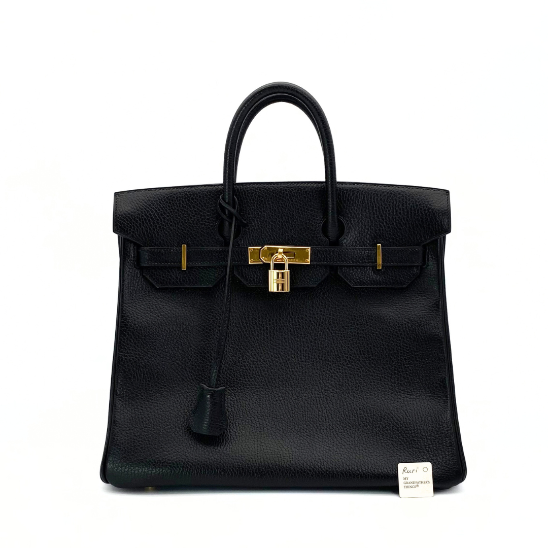 Ruri, 1996 Haut A Courroies 32 Black Ardennes Gold Hardware with stamp 〇Z