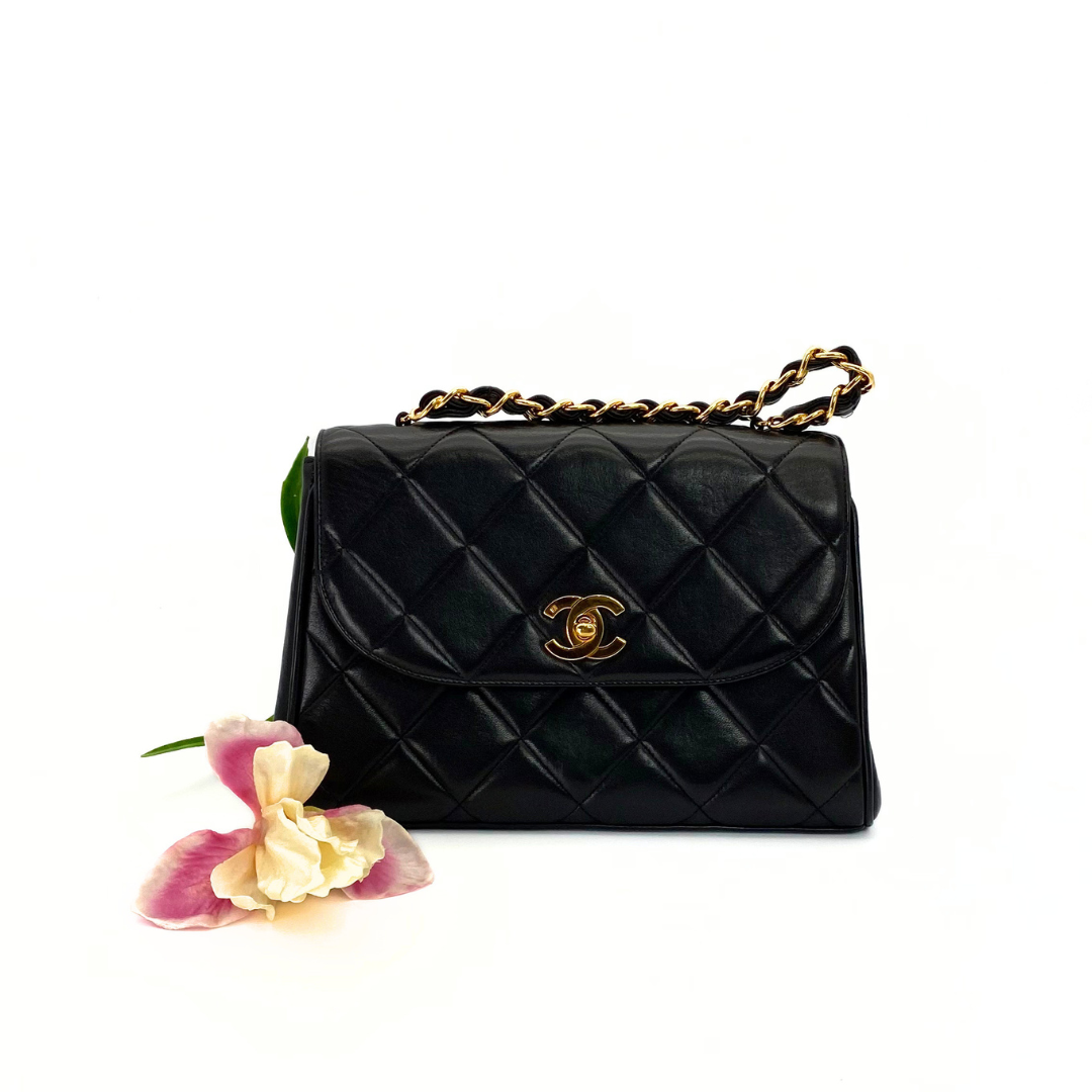 Mikoto, 3 Series Materasse Black Lamb Gold Hardware with seal and card