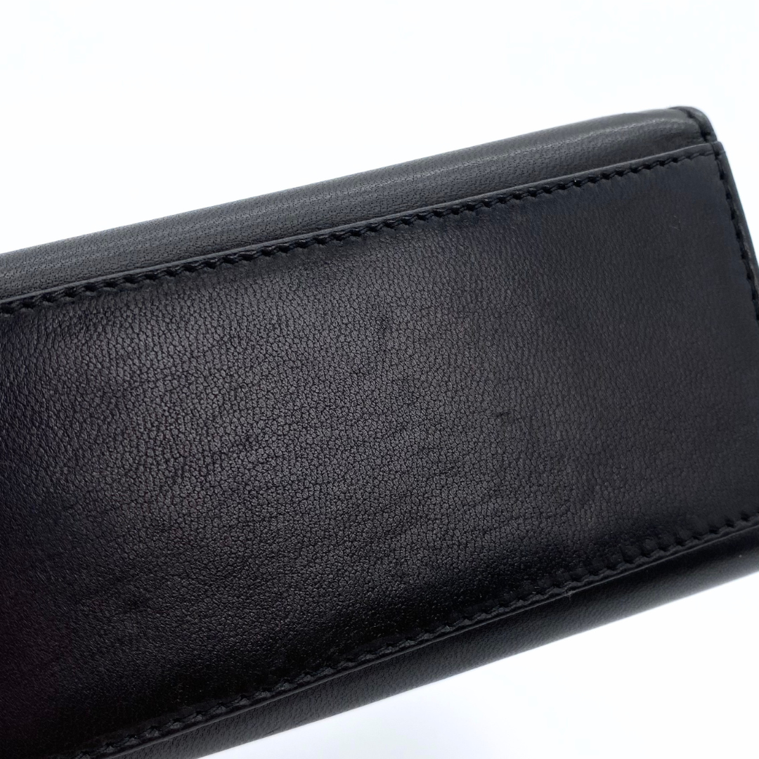 Makoto, 4 Series Turnlock Black Lambskin with seal and card