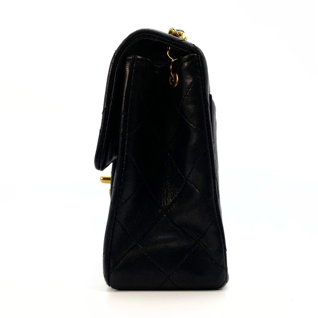 Michiru, 1 Series Square 17cm Black Lambskin with seal and card