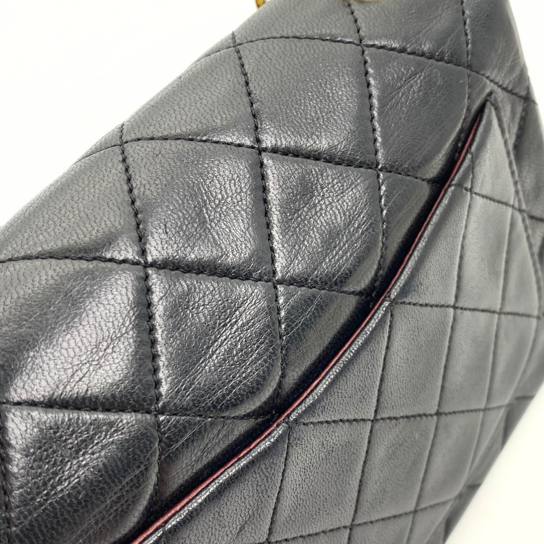 Hayato, 2 Series Mini Sq17 Black Lambskin with Bijoux Chain with seal only