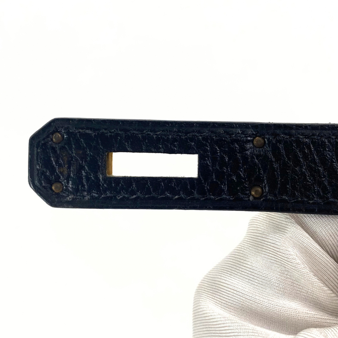 Ruri, 1996 Haut A Courroies 32 Black Ardennes Gold Hardware with stamp 〇Z