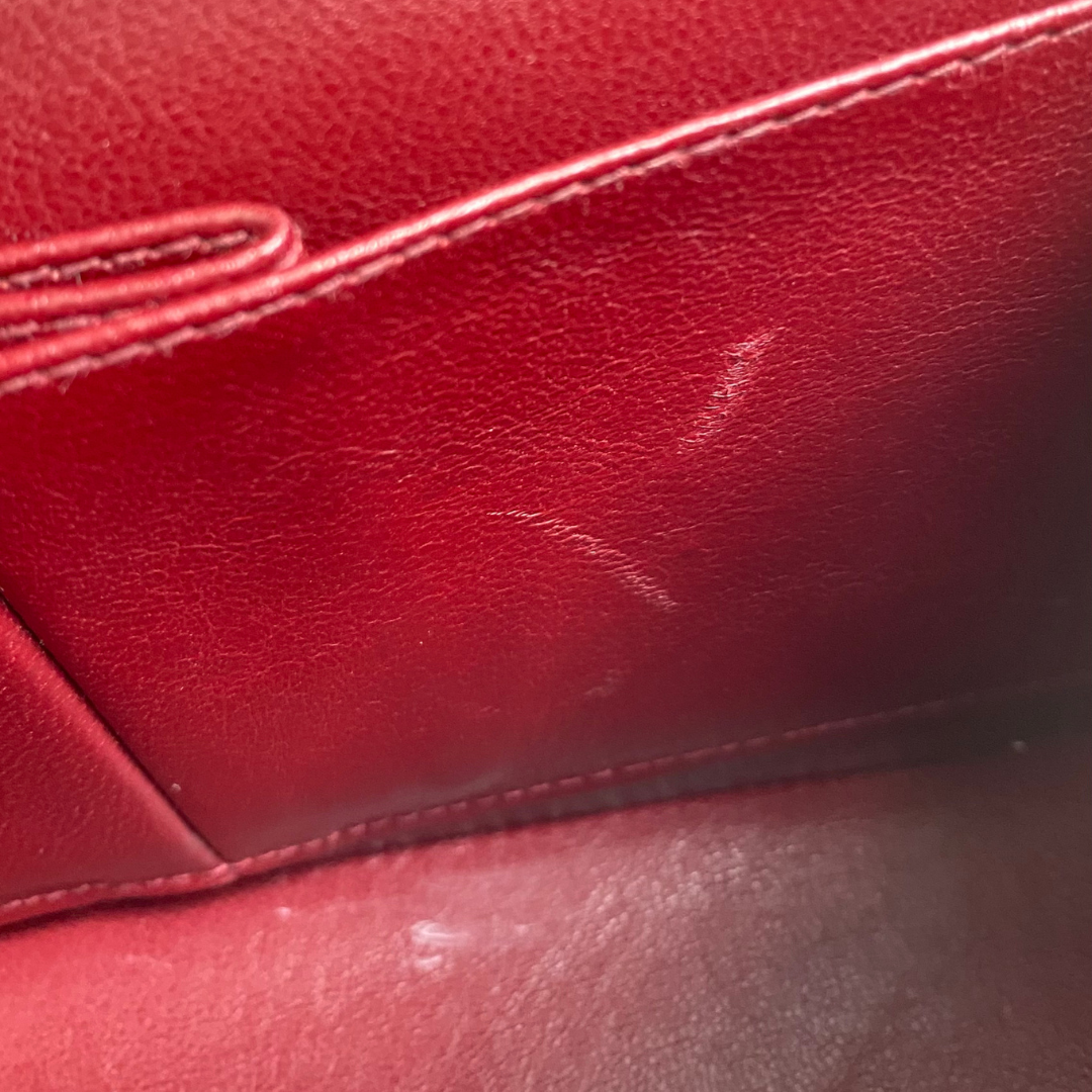 Iloma, 2 Series Small Classic Flap Black Lambskin with seal and card