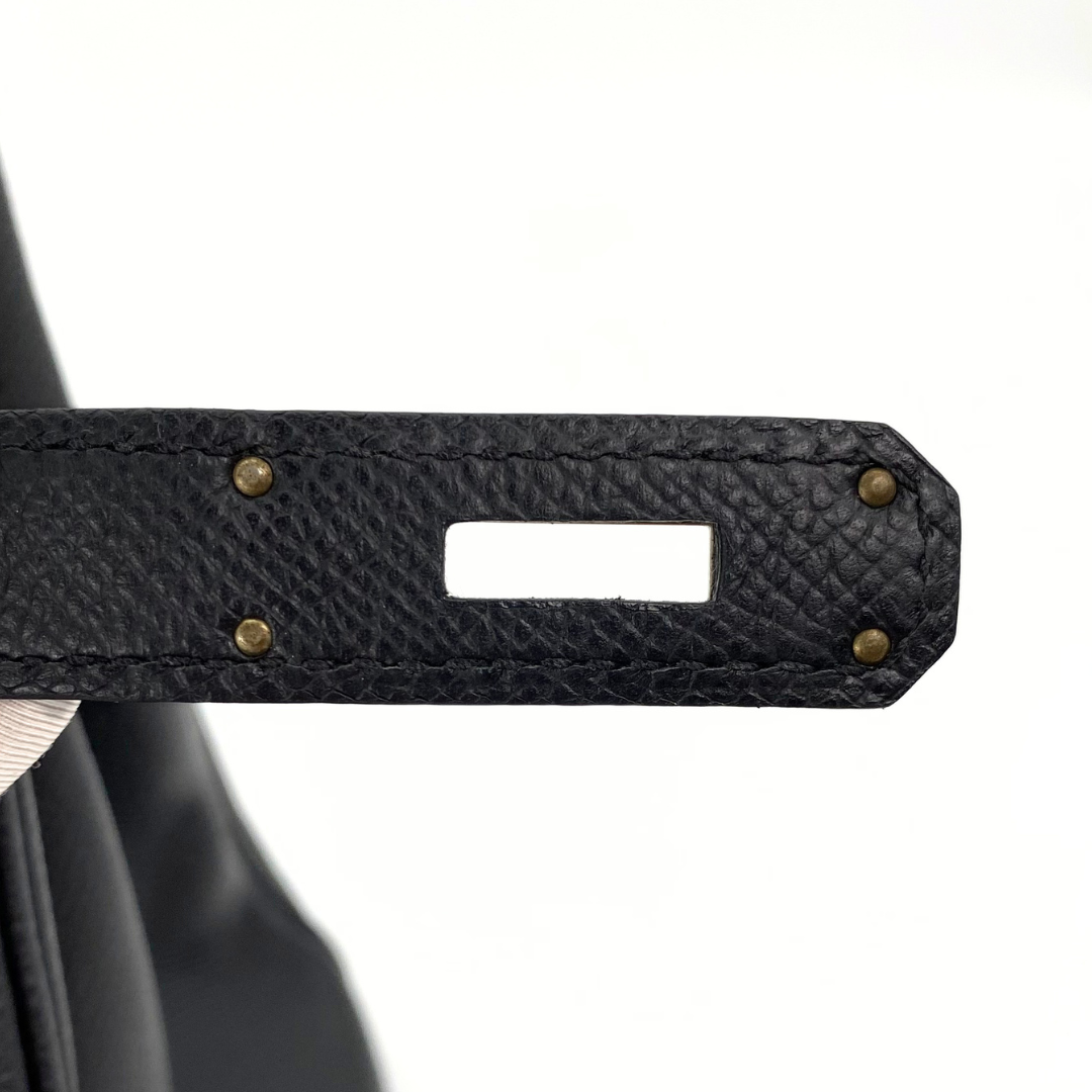 Neoma, 2016 Birkin 30 Black Veau Epsom Palladium Hardware with stamp X