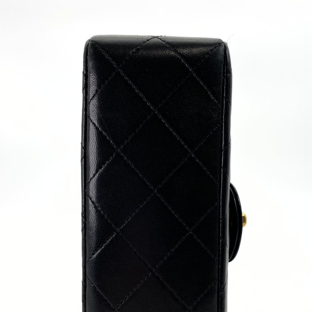 Tsubaki, 1 Series Mini Square 17cm Black Lambskin with seal and card
