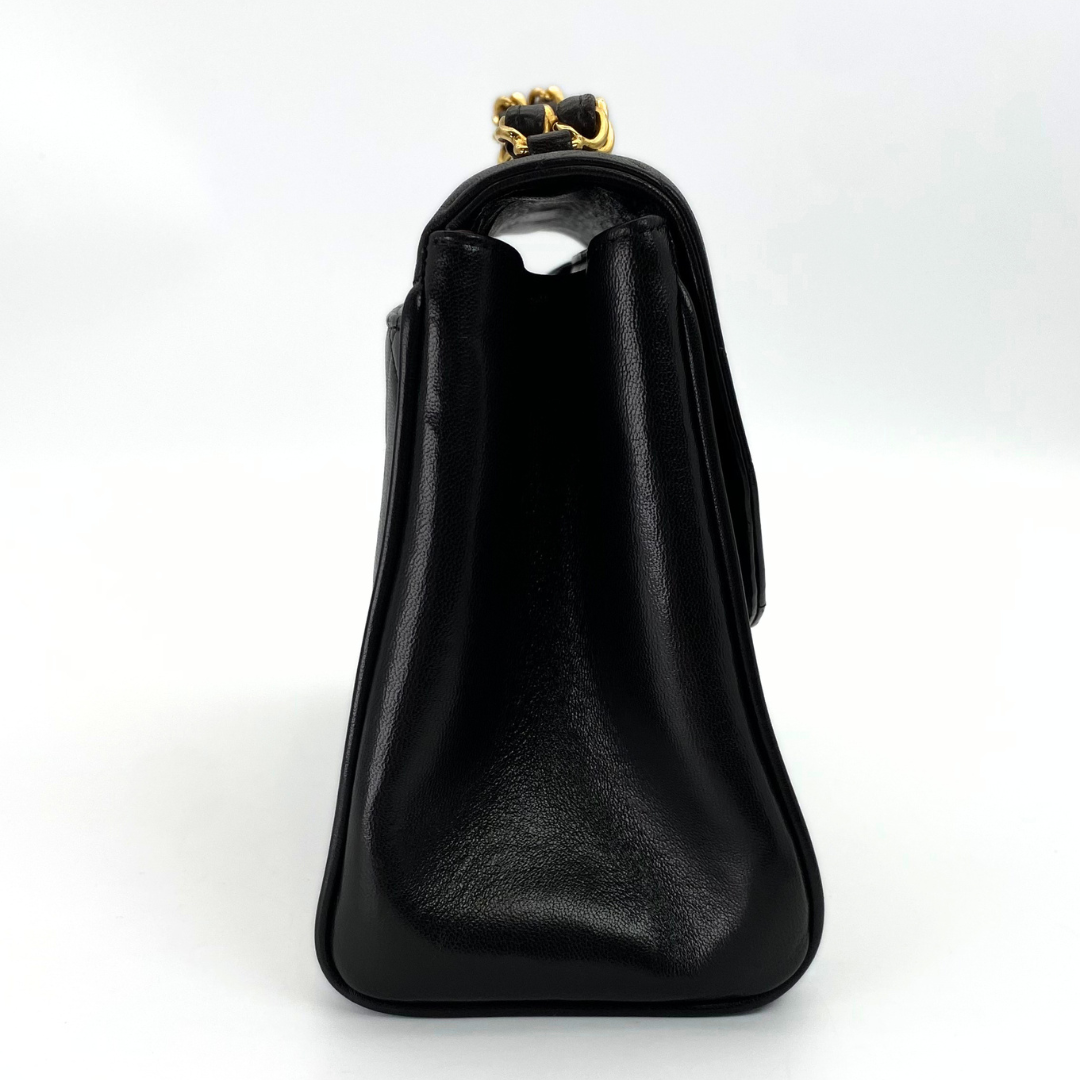 Mikoto, 3 Series Materasse Black Lamb Gold Hardware with seal and card