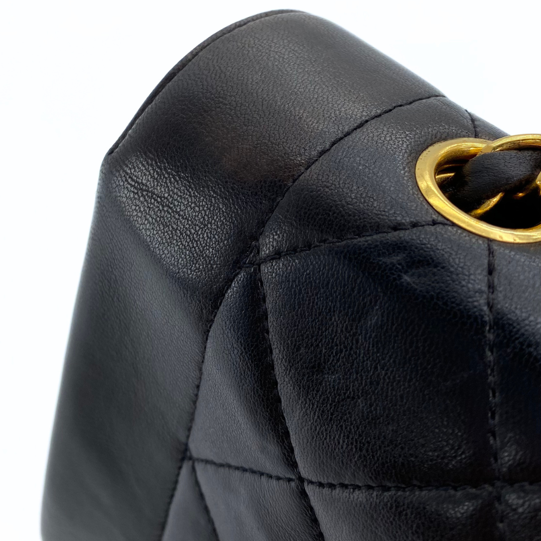 Sergey, 2 Series Small Diana Black Lambskin with seal and card