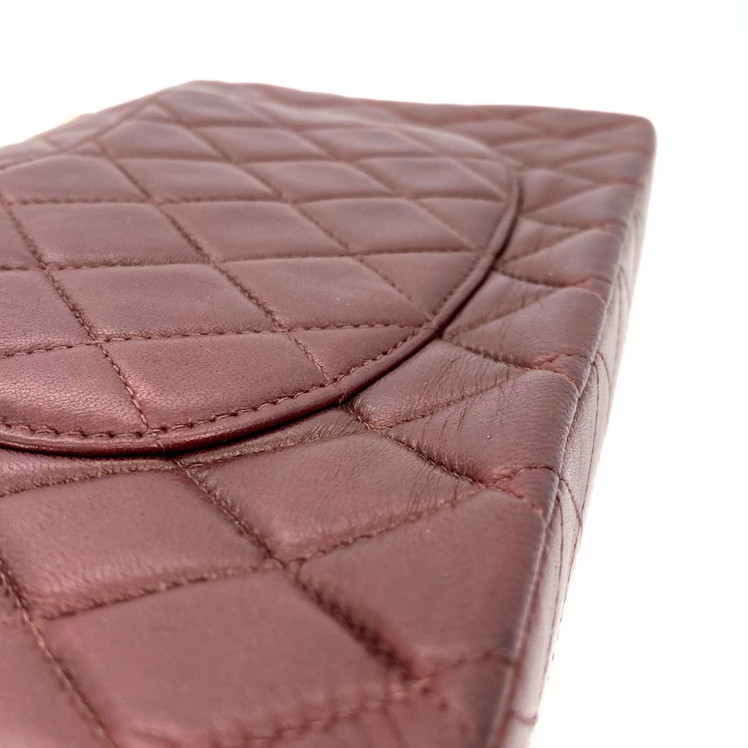 Rune, 5 Series Medium Classic Flap Bordeaux Lambskin with seal only