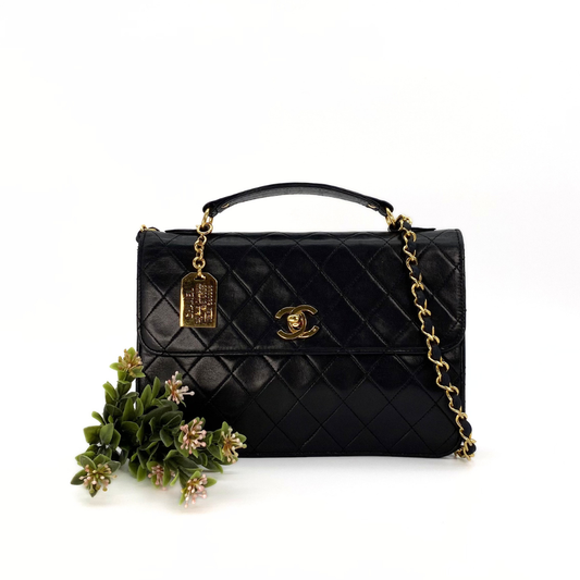Aramis, 0 Series Matelasse Black Lambskin with seal only