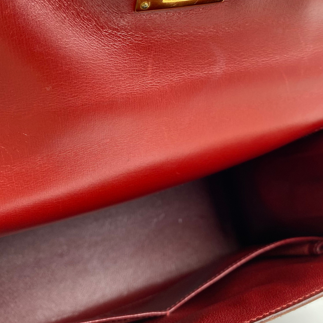 Renzo, 1992 Kelly 28 Sellier Rouge H Boxcalf with stamp 〇V