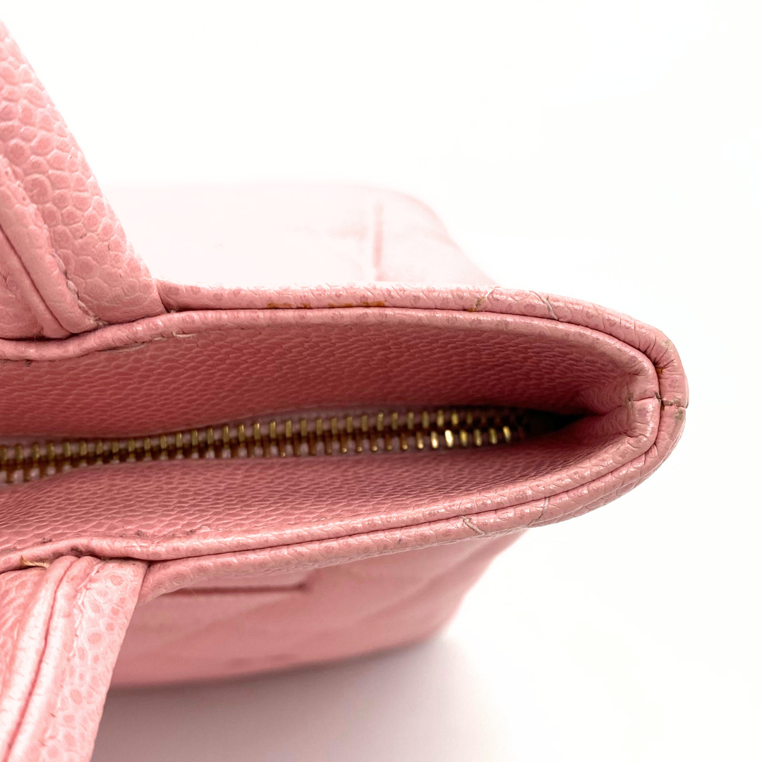 Dami, 8 Series Medallion Tote Reissue Pink Caviar with seal and card