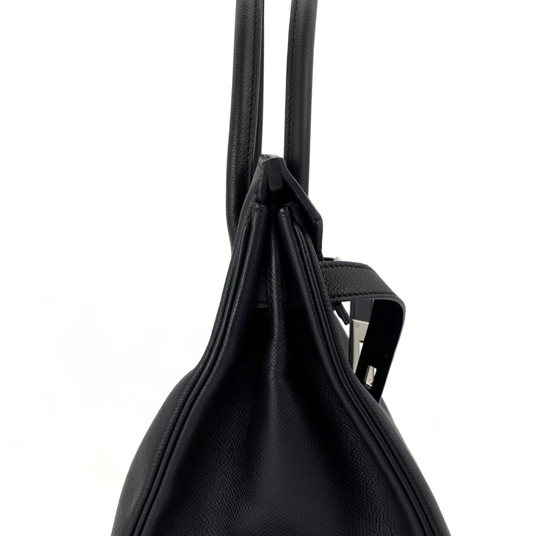 Neoma, 2016 Birkin 30 Black Veau Epsom Palladium Hardware with stamp X