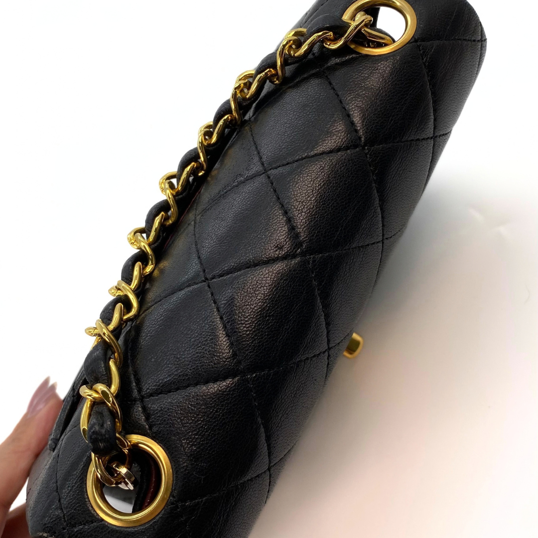 Michiru, 1 Series Square 17cm Black Lambskin with seal and card