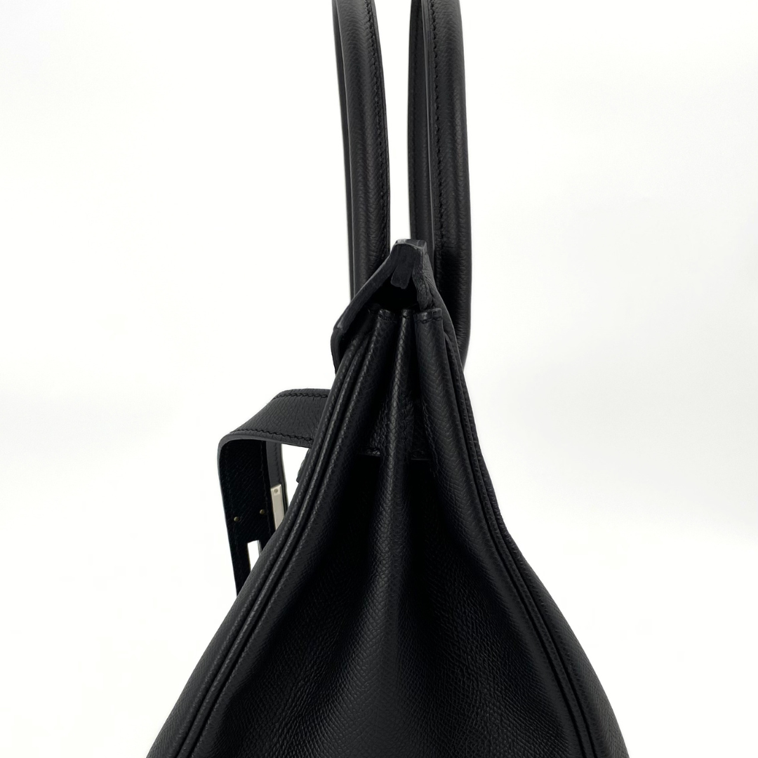 Neoma, 2016 Birkin 30 Black Veau Epsom Palladium Hardware with stamp X