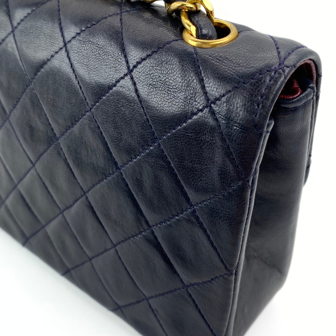 Rorik, 1 Series Mini Circle Coco Navy Lambskin with seal only