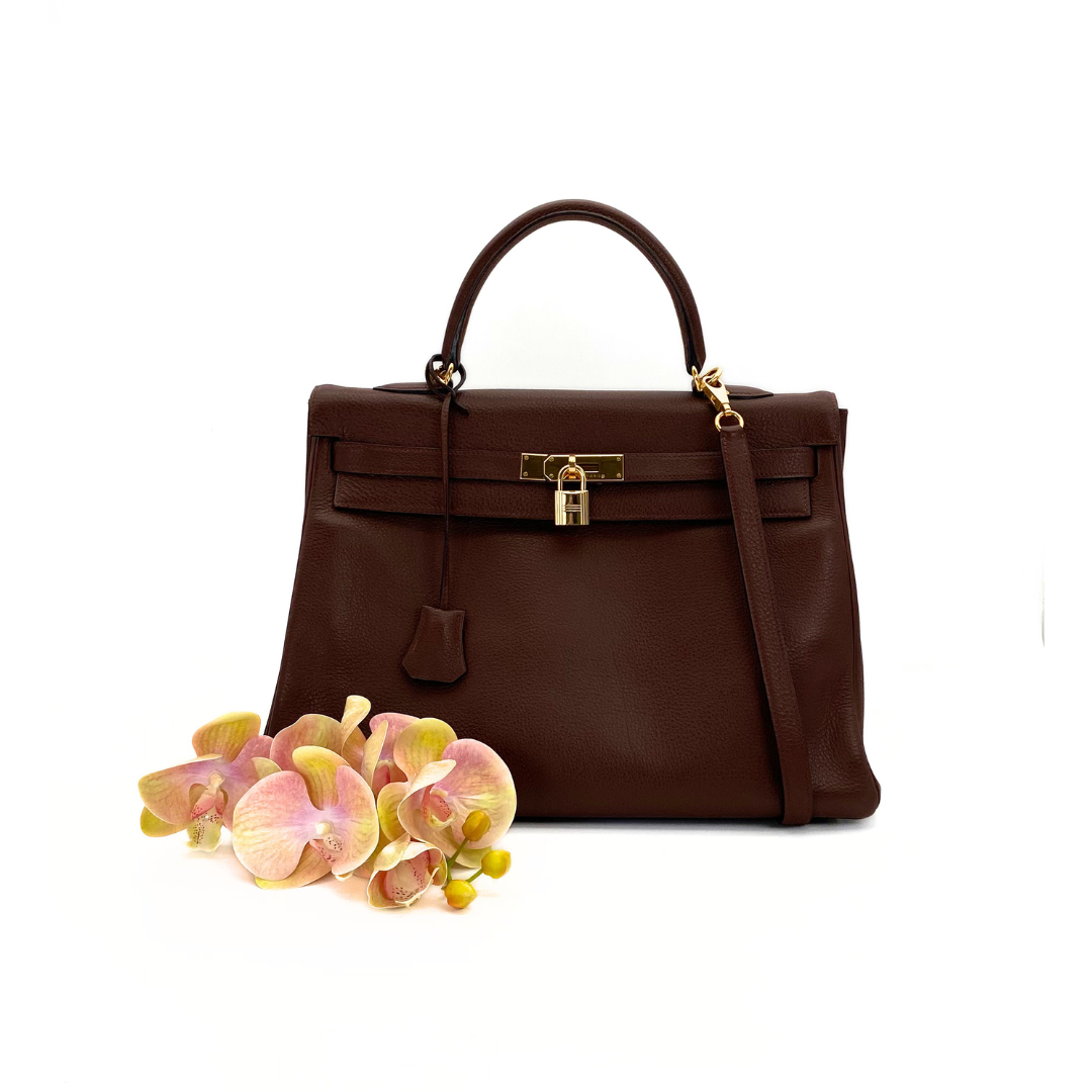 Tsubasa, 2000 Kelly 35 Retourne Marron Fonce Togo with stamp □D