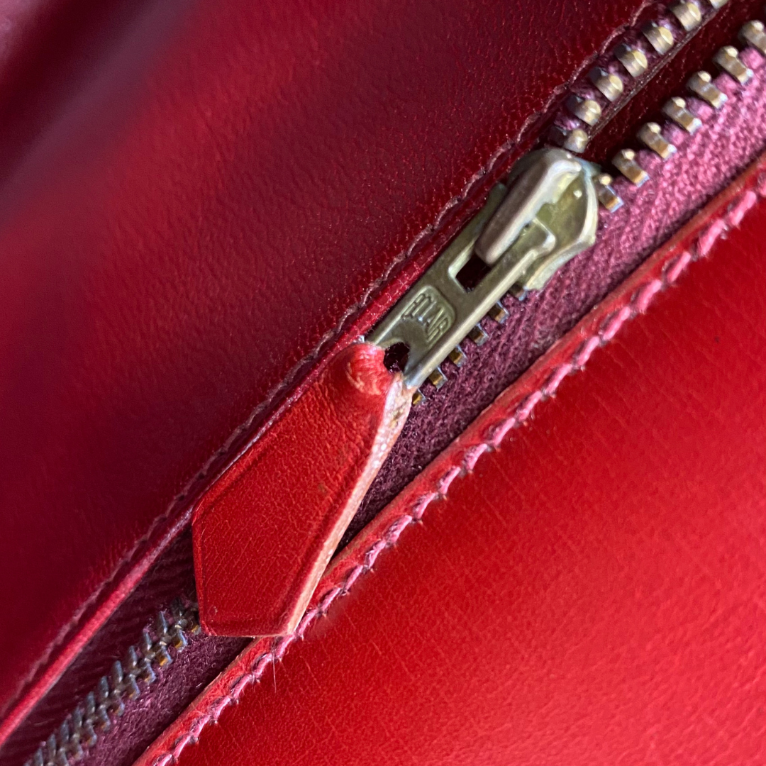 Renzo, 1992 Kelly 28 Sellier Rouge H Boxcalf with stamp 〇V