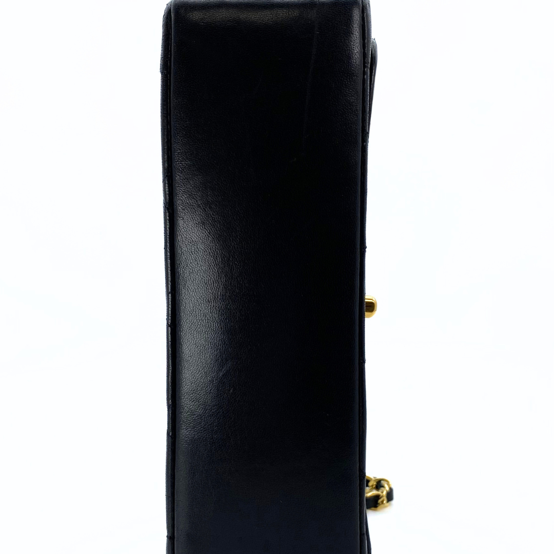 Ruslan, 1 Series Small Tab Border Black Lambskin with seal and card