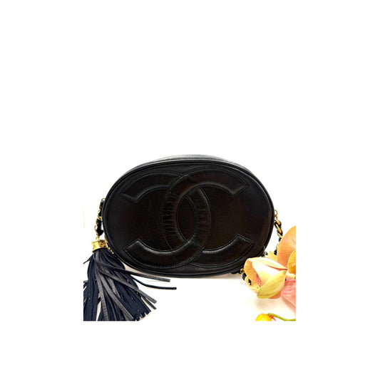 Hope, 7 Series Coco Mark Fringe Black Lambskin with seal only