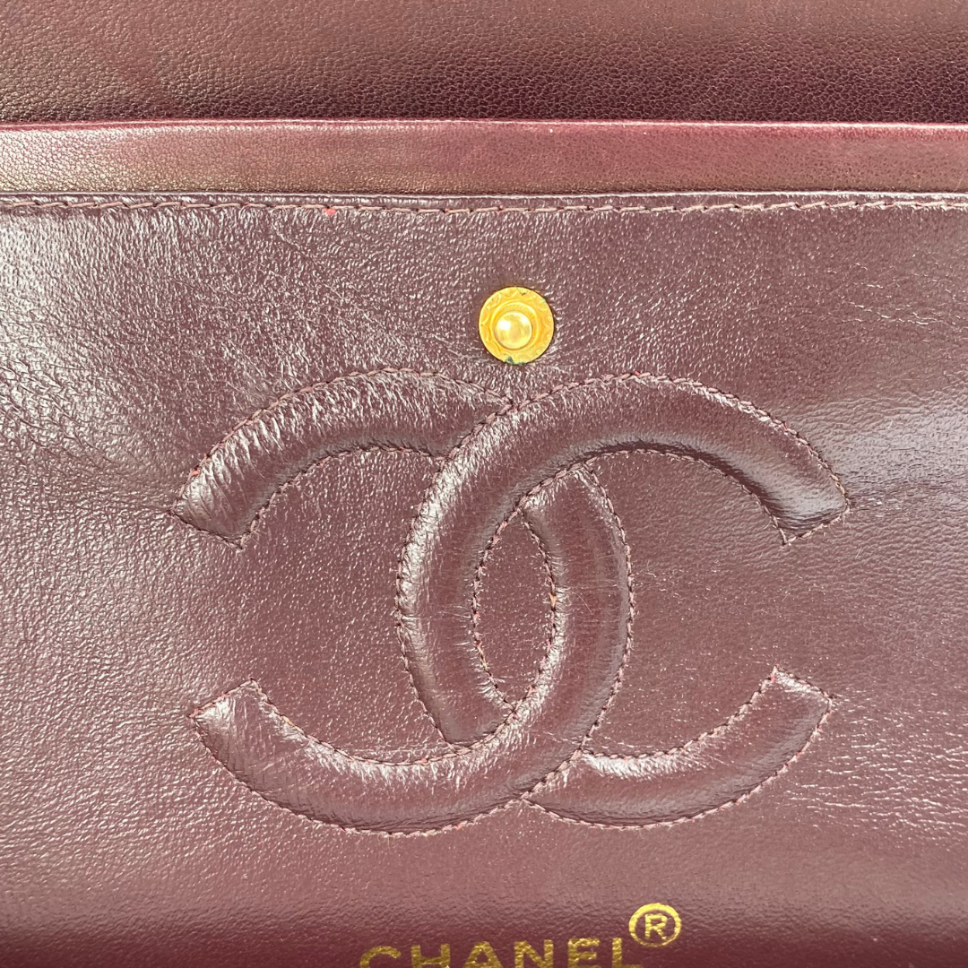 Rune, 5 Series Medium Classic Flap Bordeaux Lambskin with seal only