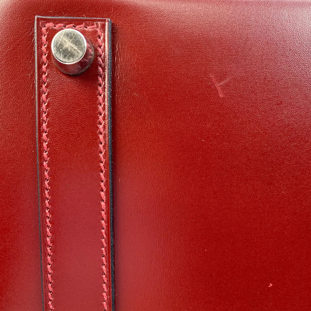 Delara, 2001 Hat A Courroies 32 Rouge H Palladium Hardware with stamp ⬜︎E