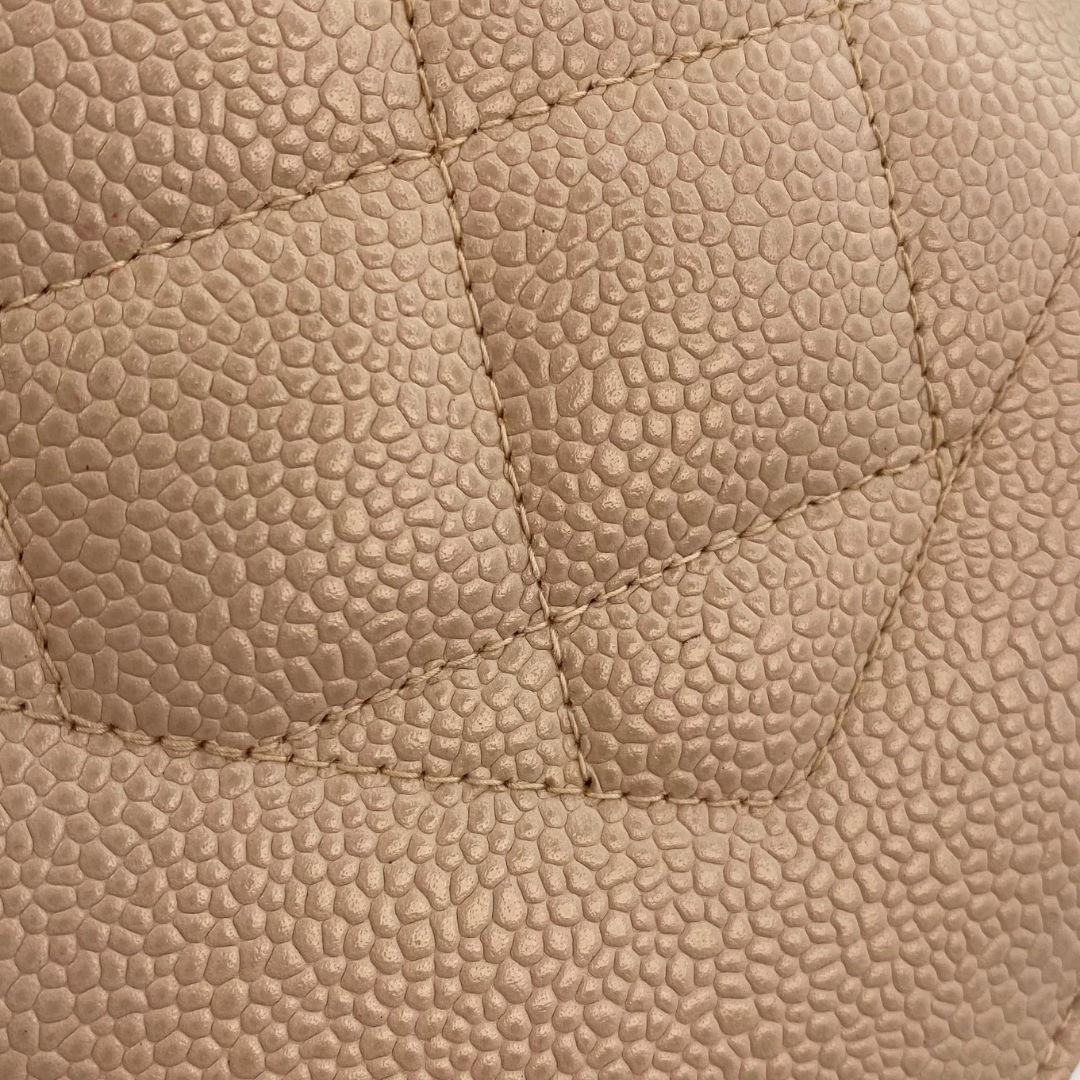 Sakai, Small Diana Pink Beige Caviar with seal only