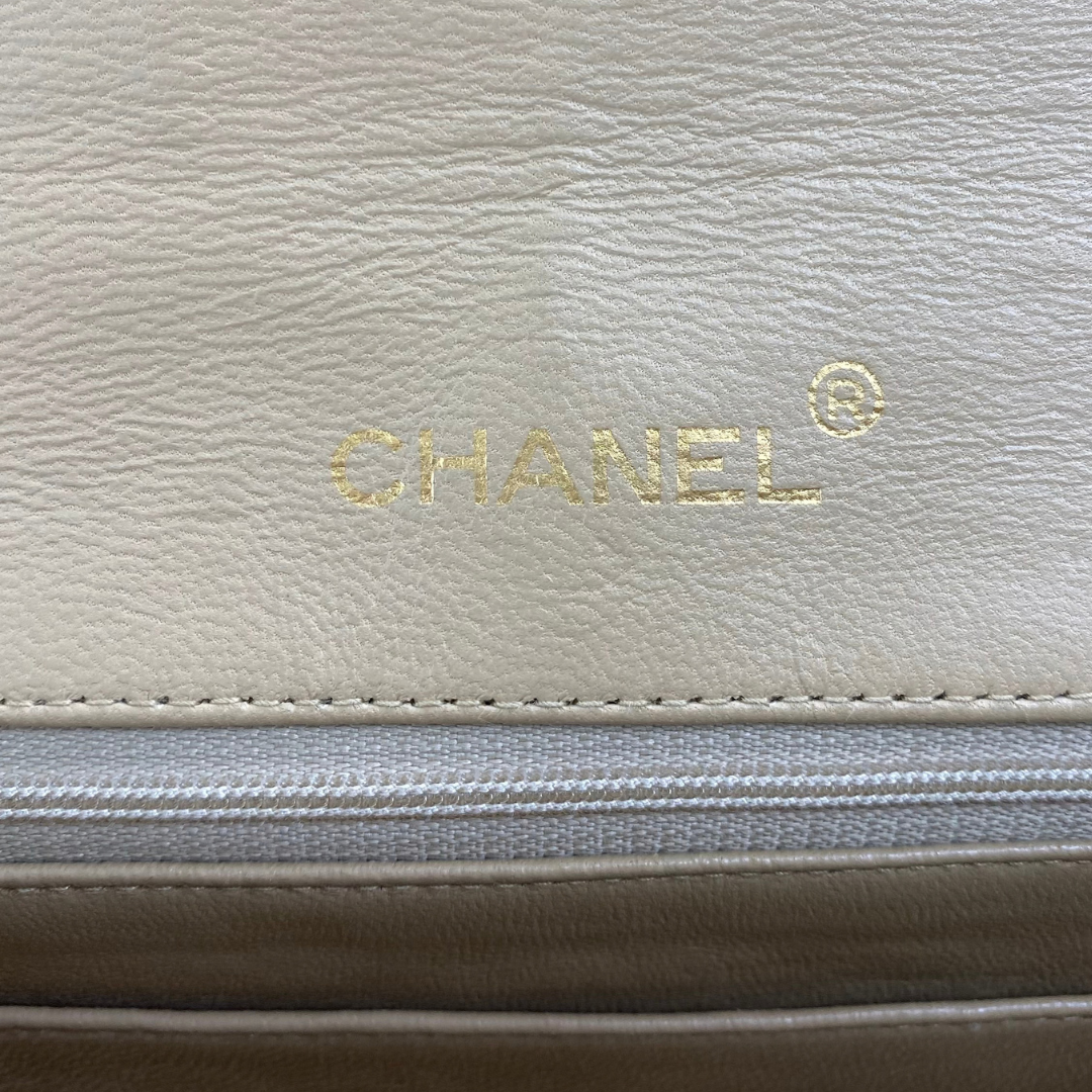 Sayaka, 1 Series Half Moon Beige Lambskin with seal and card