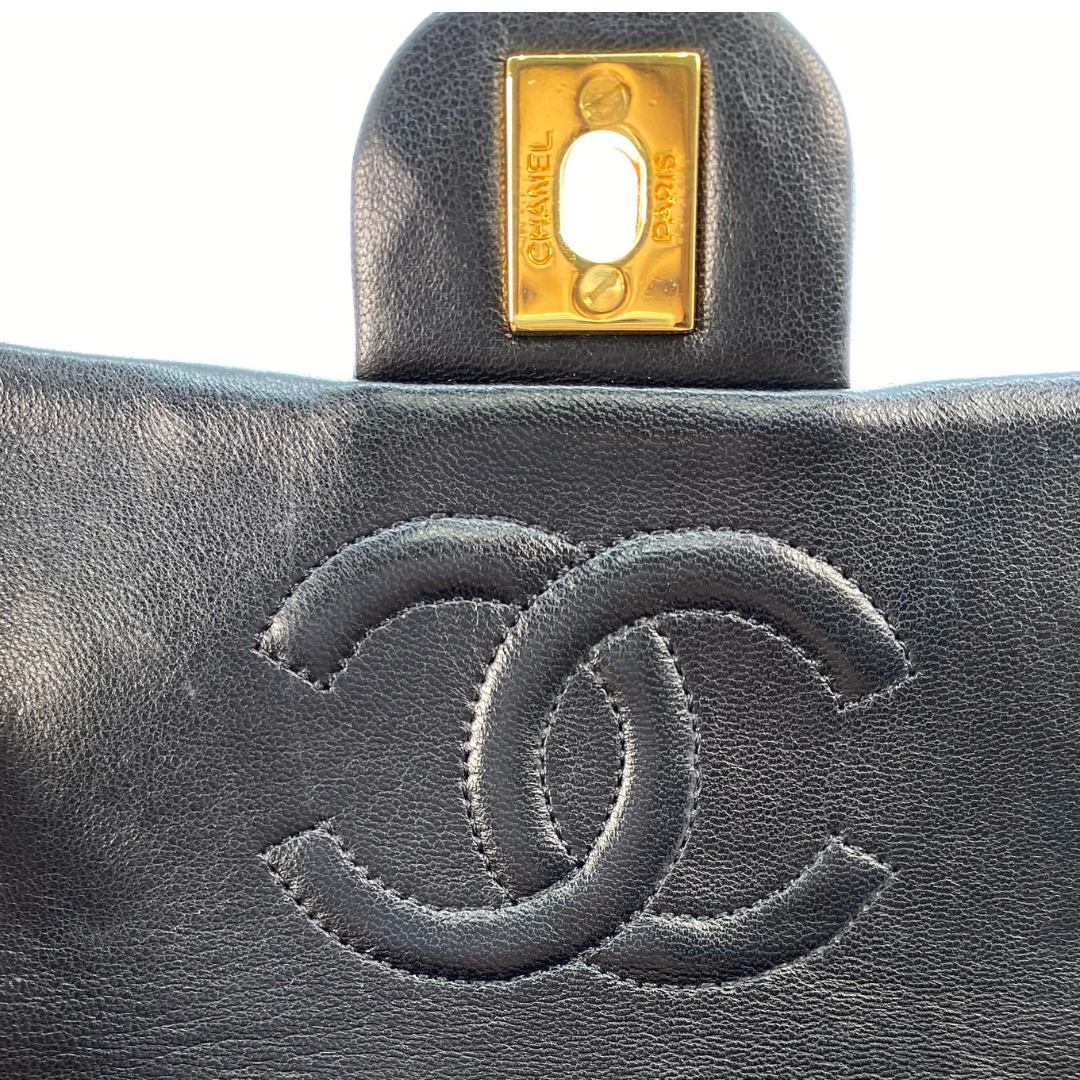 Michiru, 1 Series Square 17cm Black Lambskin with seal and card