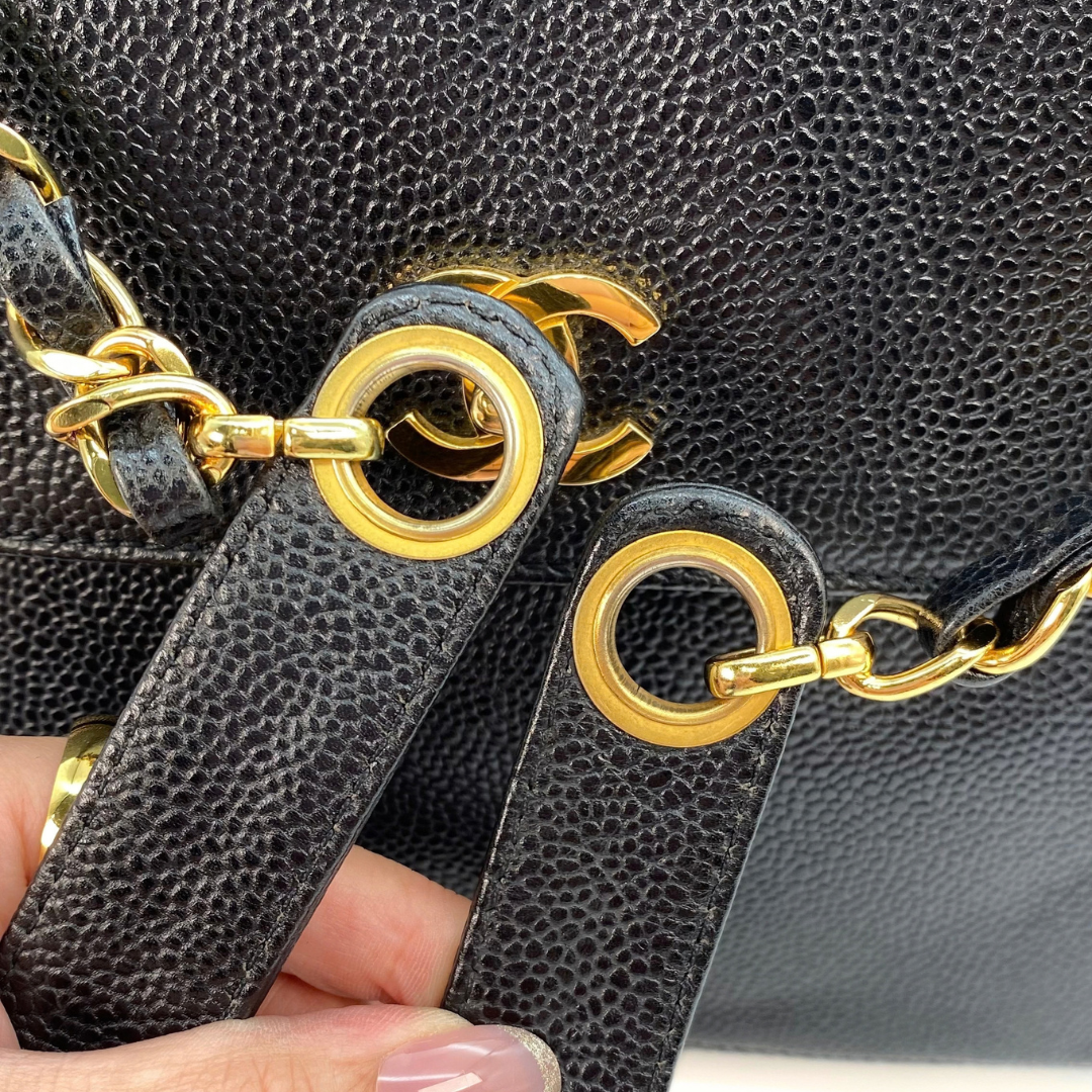 Natsuki, 4 Series Tote Black Caviar with seal and card