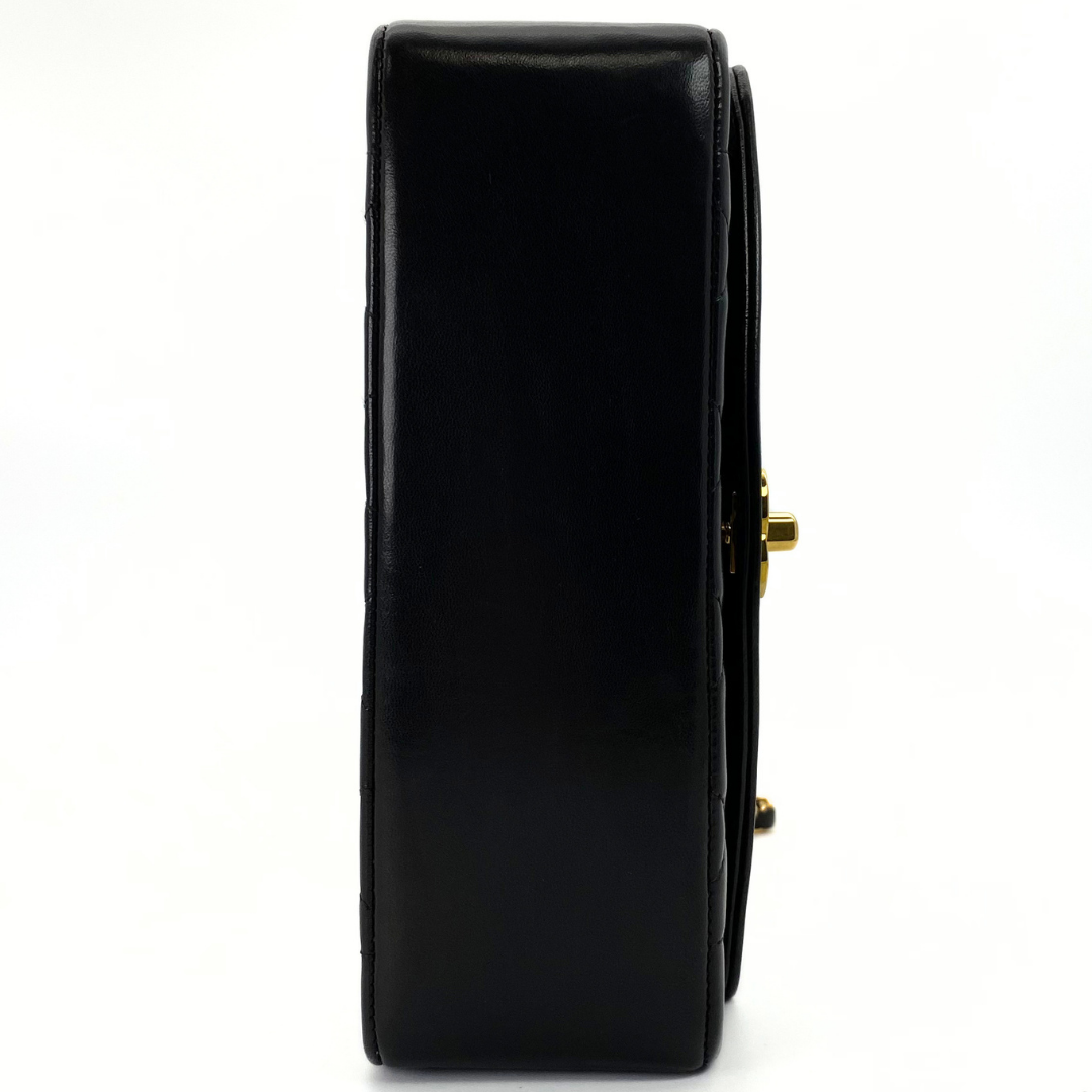 Ichika, 3 Series Small Diana Black Lambskin with seal and card