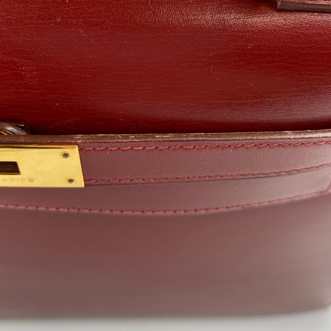 Renzo, 1992 Kelly 28 Sellier Rouge H Boxcalf with stamp 〇V