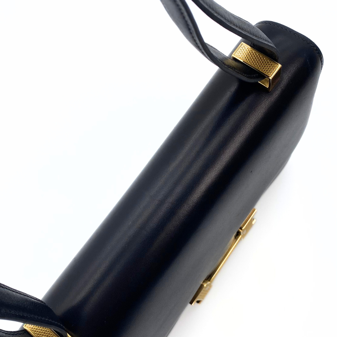 Lumi, 2003 Constance 23 Guilloche Black Boxcalf with stamp  □G