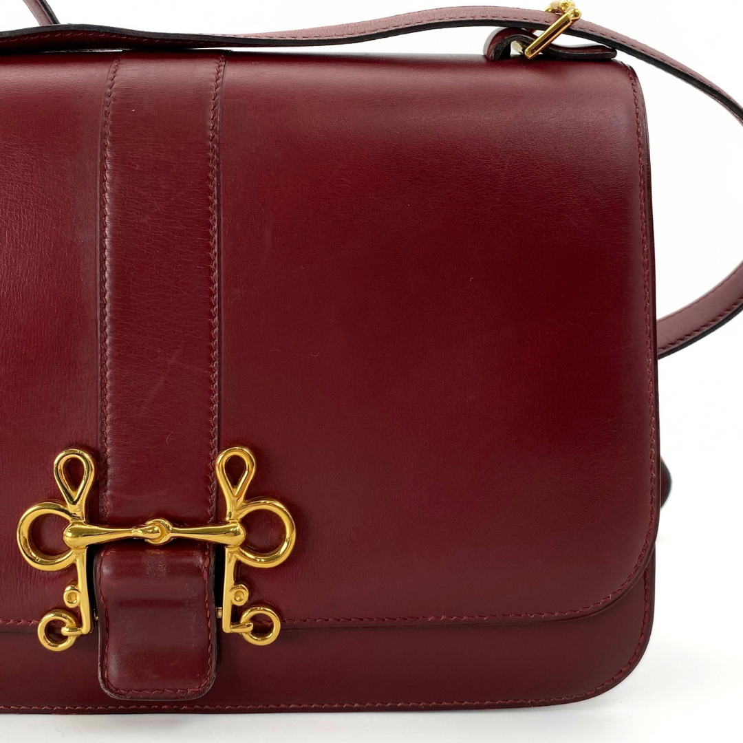 Akemi, 1976 Sorogne Rouge H Boxcalf Gold Hardware with stamp 〇F