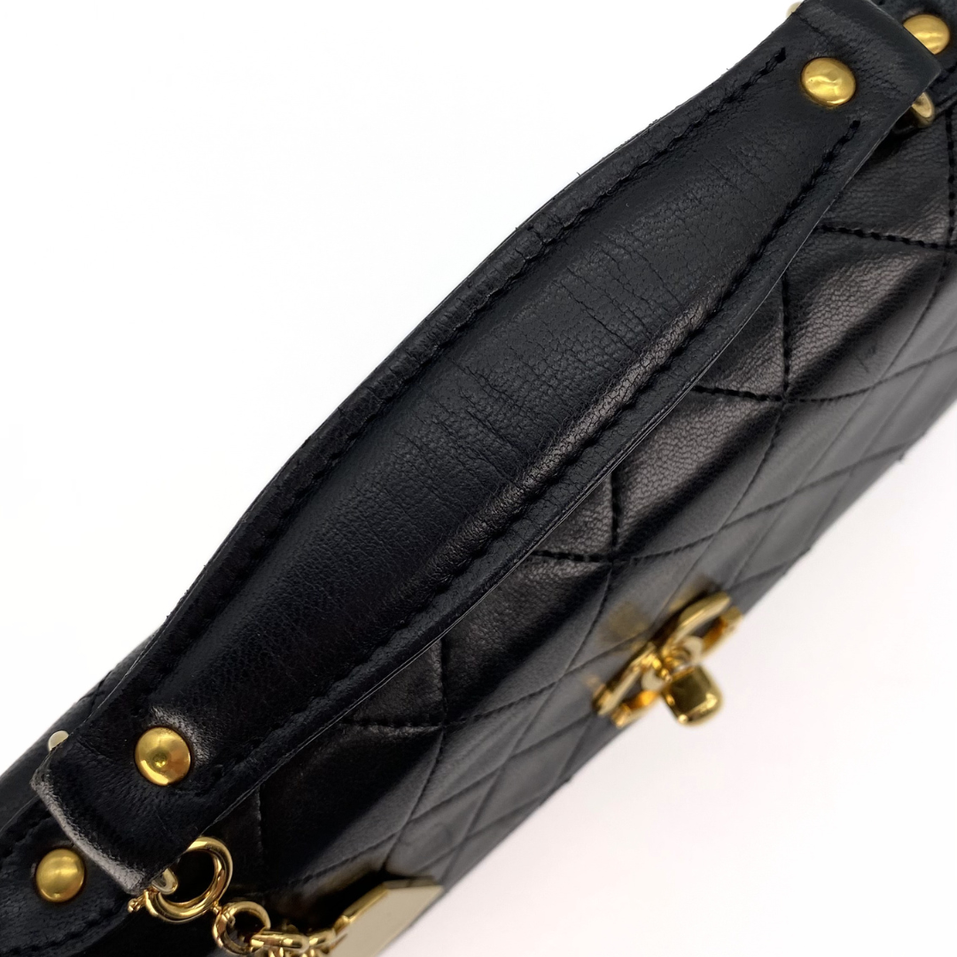 Aramis, 0 Series Matelasse Black Lambskin with seal only