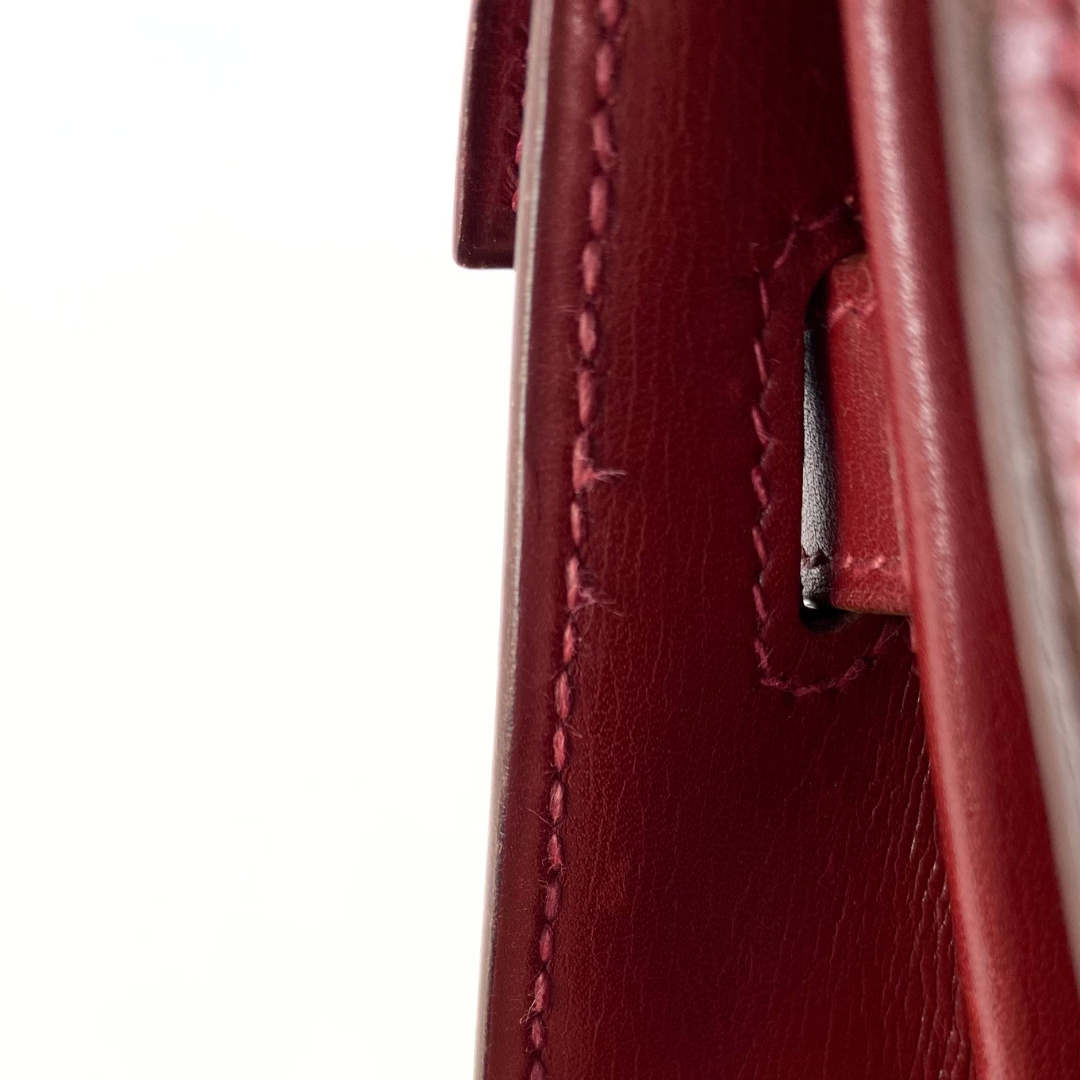 Renzo, 1992 Kelly 28 Sellier Rouge H Boxcalf with stamp 〇V