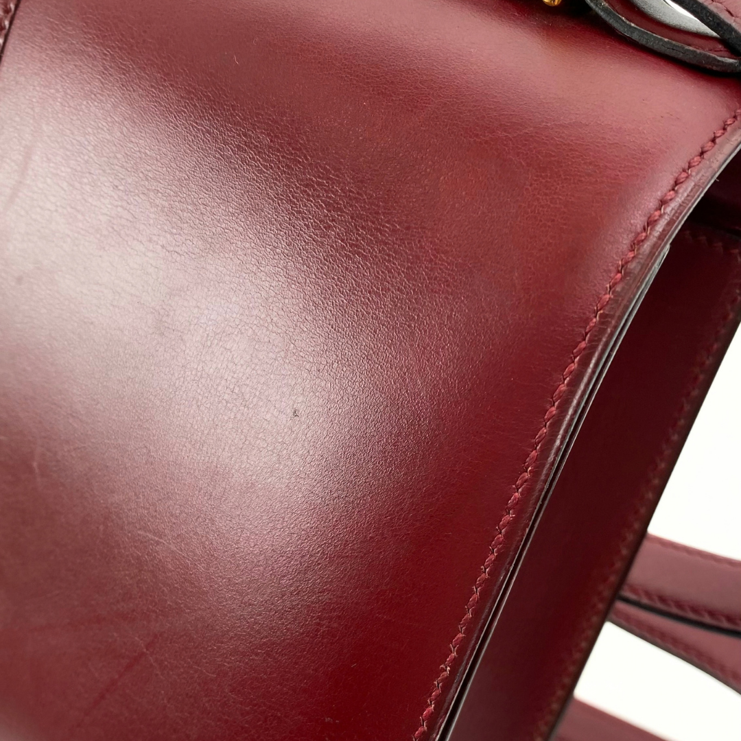 Akemi, 1976 Sorogne Rouge H Boxcalf Gold Hardware with stamp 〇F