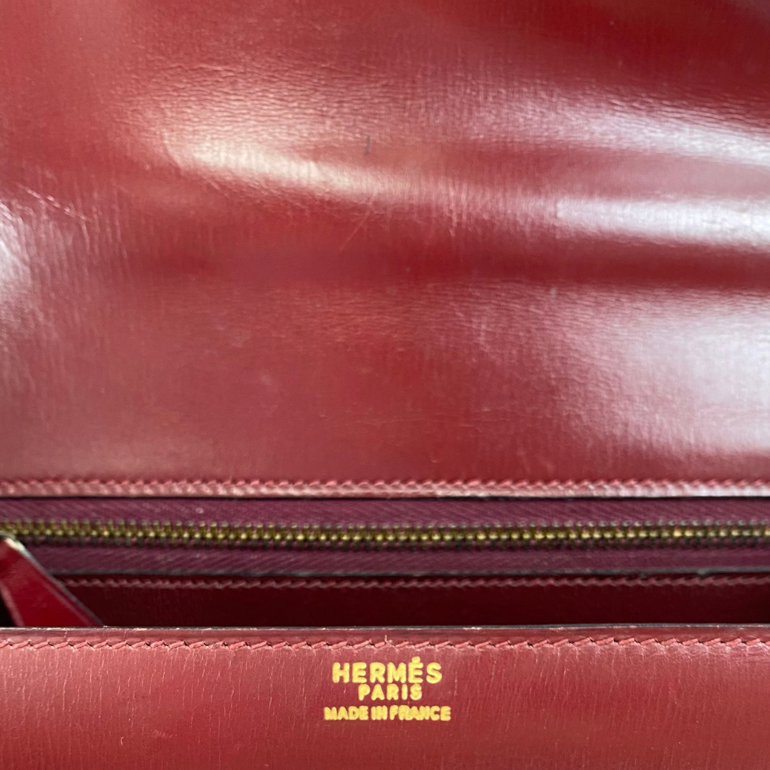Akemi, 1976 Sorogne Rouge H Boxcalf Gold Hardware with stamp 〇F