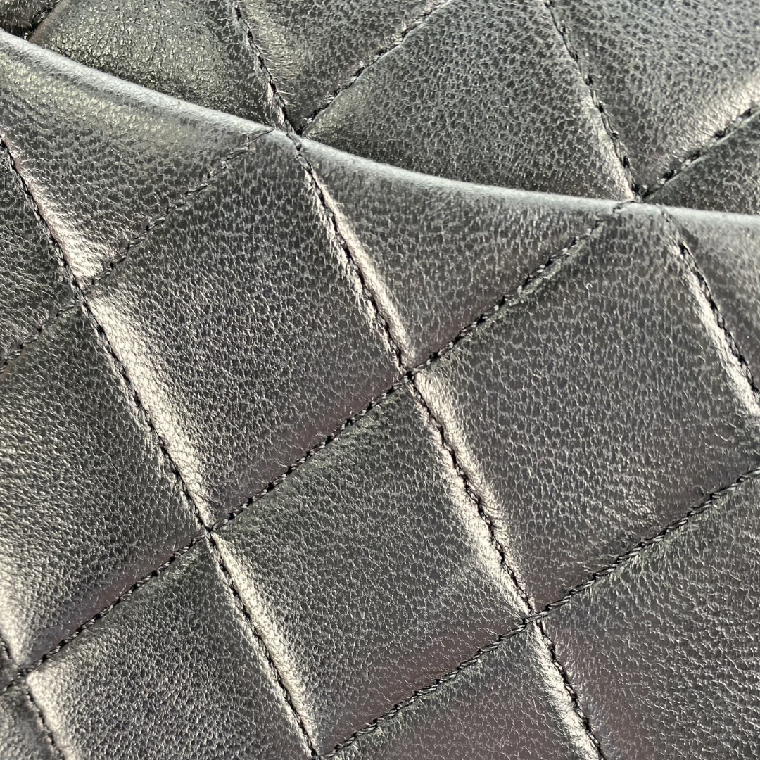 Alora, 0 Series Mini Square 17cm Black Lambskin with seal and card