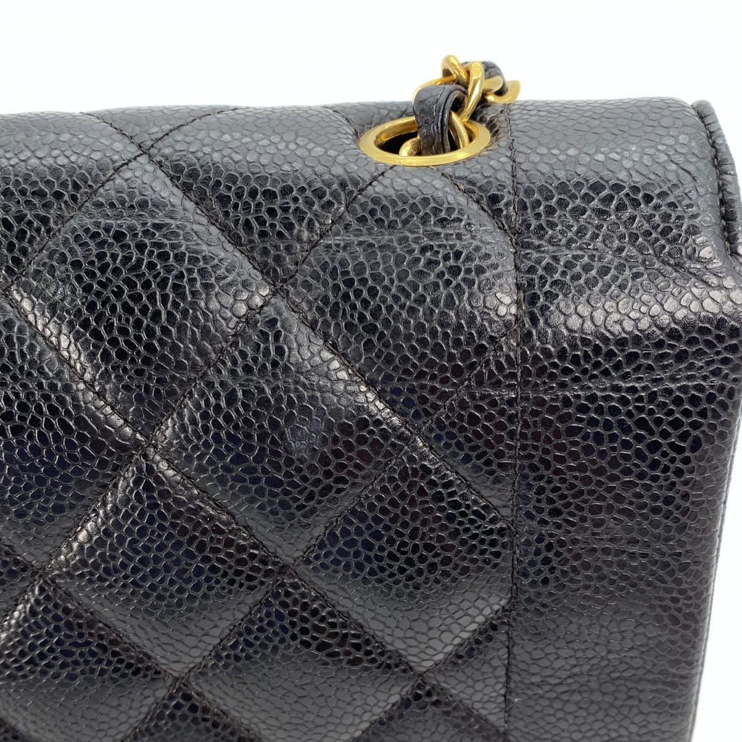 Odessa, 2 Series Medium Black Caviar Diana with seal only