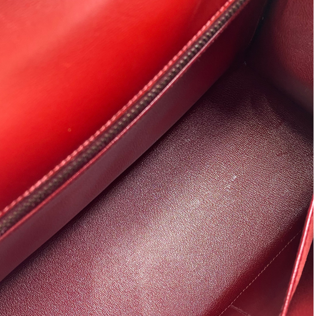 Renzo, 1992 Kelly 28 Sellier Rouge H Boxcalf with stamp 〇V