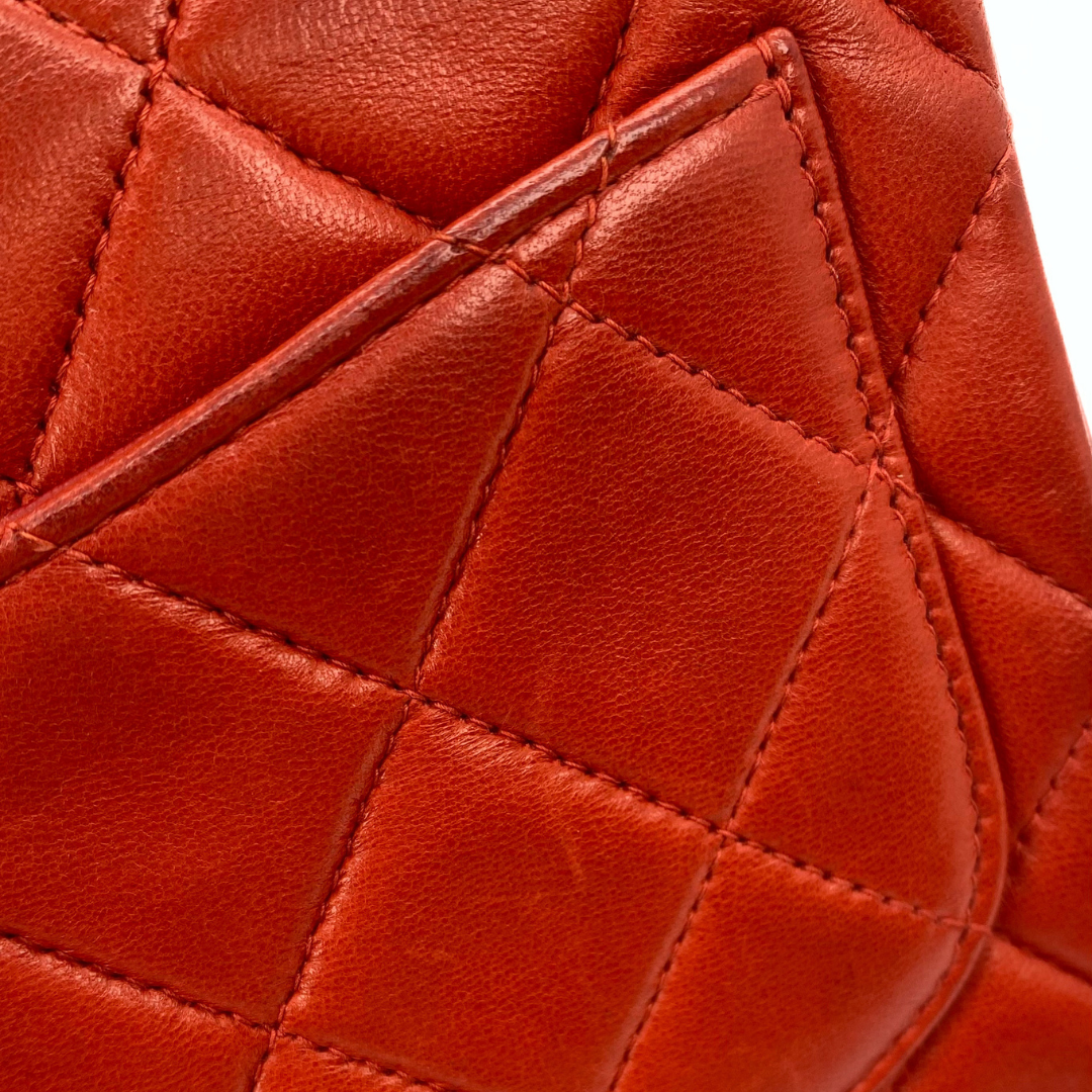 Lola, 6 Series Mini Square 17 Red Lambskin with seal only