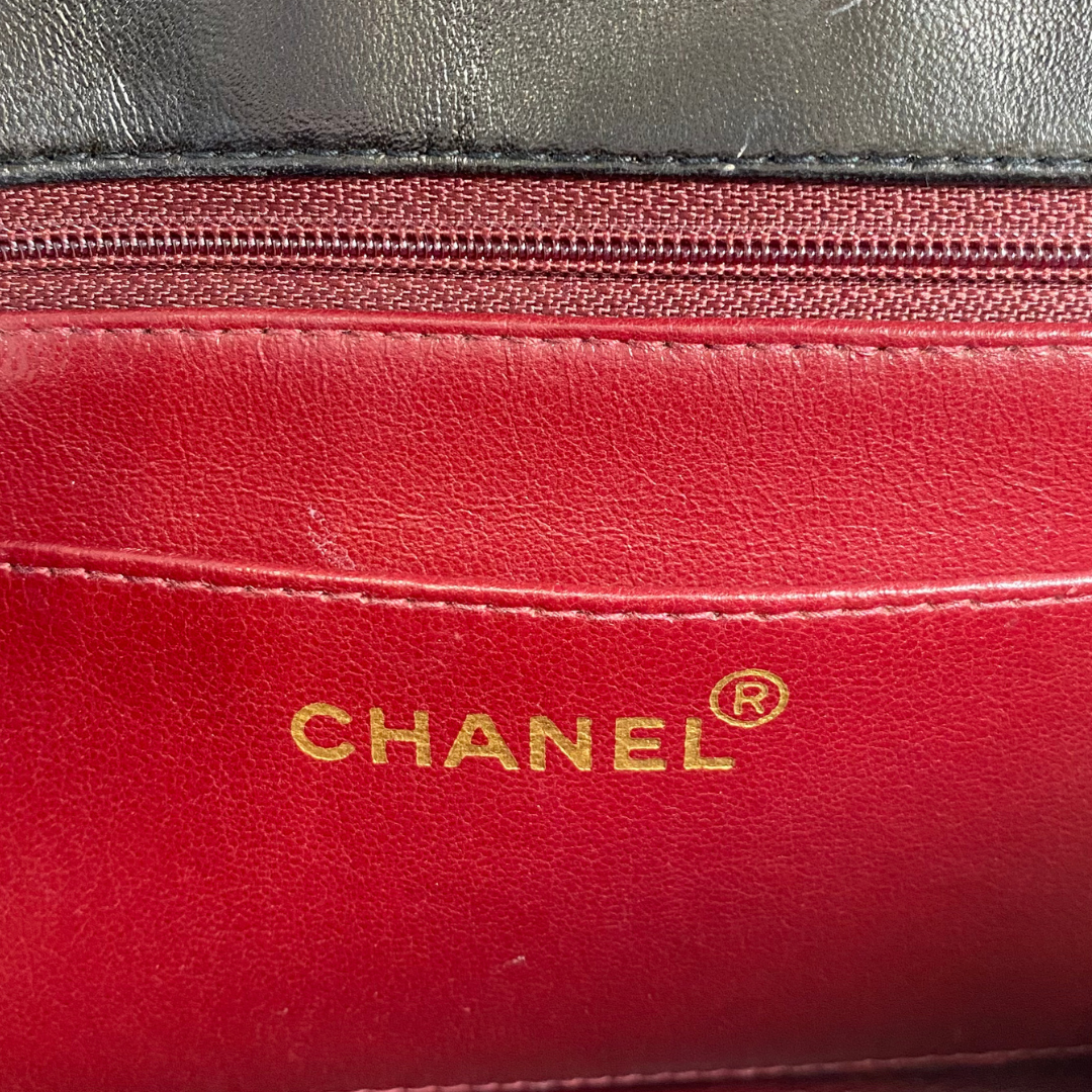 Sergey, 2 Series Small Diana Black Lambskin with seal and card